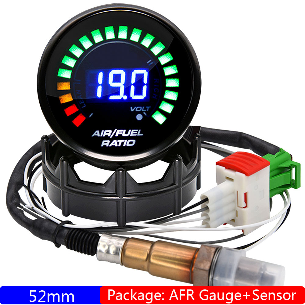Smoke Leak Detector - 52mm 空燃比ゲージ デジタル AFR ディスプレイ 狭帯域