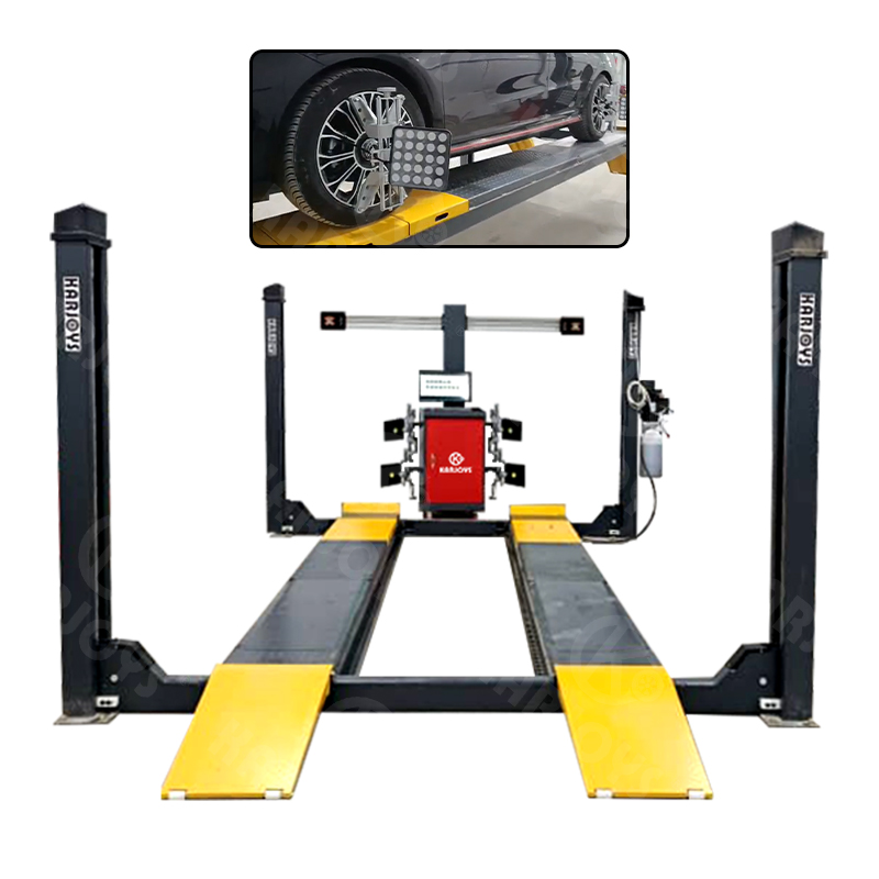 Wheel Alignment Machine - カージョイズ 3Dカーホイールアライメント ワンステーションオートサービスマシン LEDディスプレイと4柱式油圧リフト付き