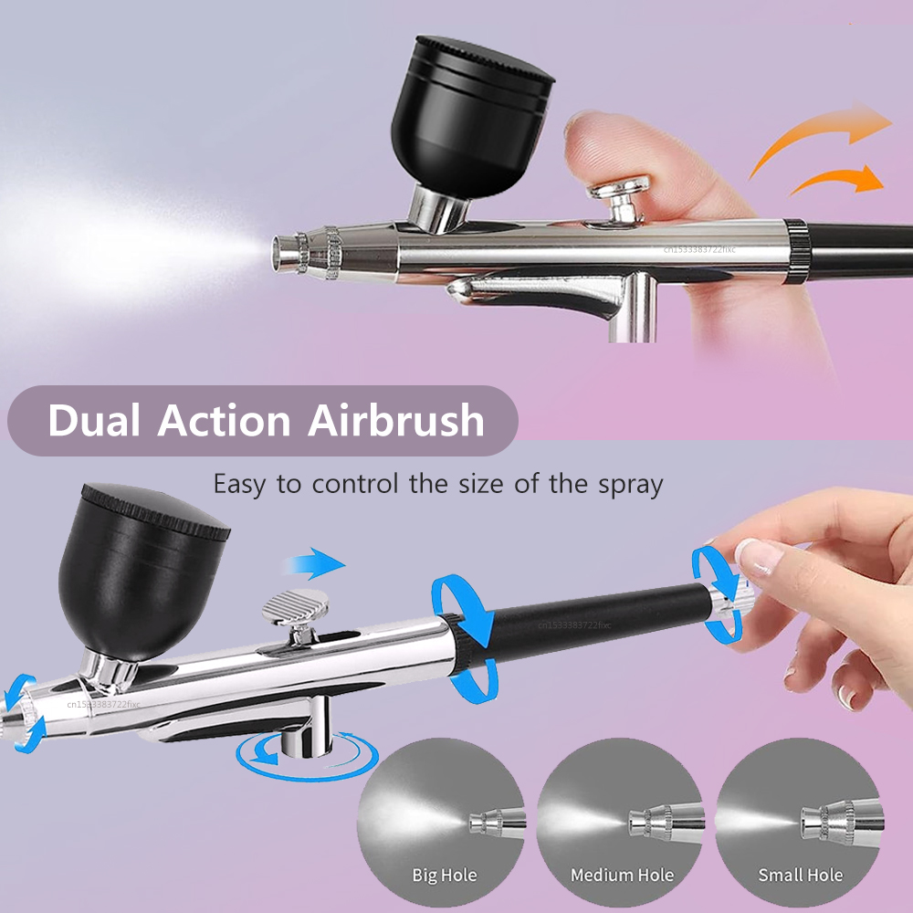Heat Gun Paint Strip - プログレードエアブラシガンヘッド（0.3mm精密ノズル付き） - モデルビルダー、ケーキアーティスト、ネイルテクニシャン向けの完全キット