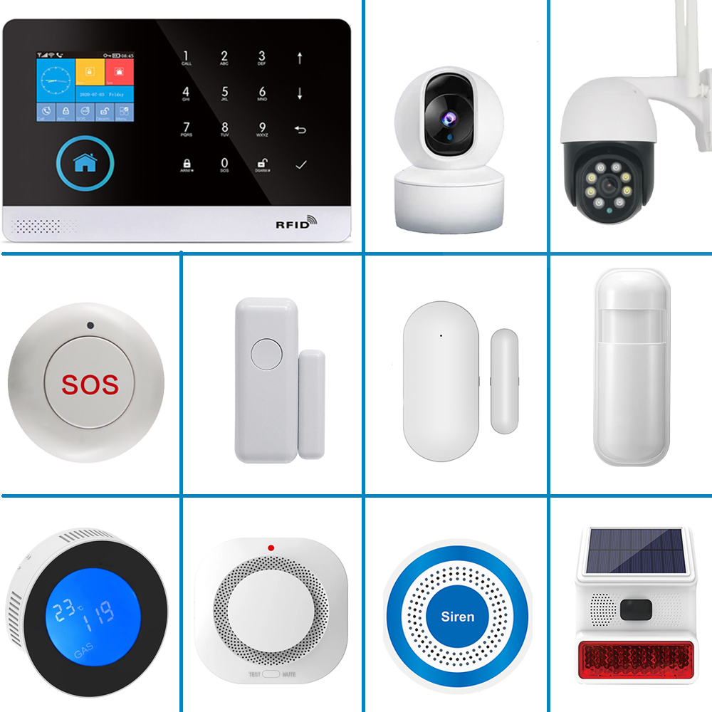 Smoke Leak Detector - PGSTインテリジェントアラームデバイス、433MHzアンチロボット端末検知器、インテリジェントライフコントロール、人体検知器、煙警報器