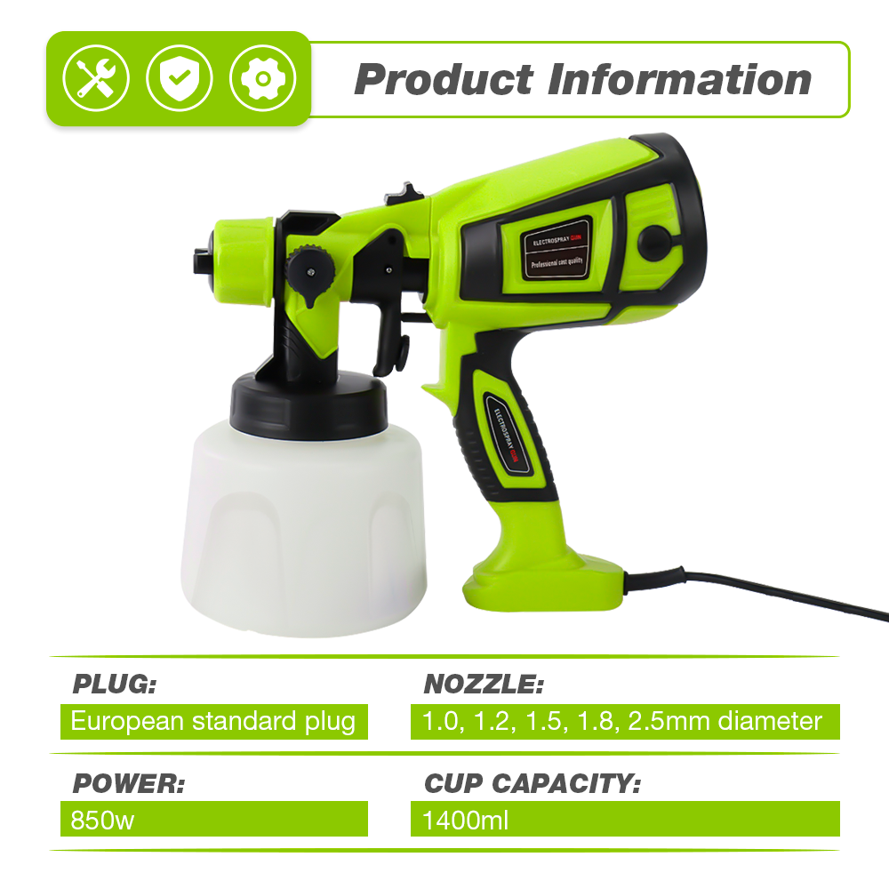 850W 電動ペイントスプレーガン プロフェッショナル HV - Heat Gun Paint Strip のレビューと価格