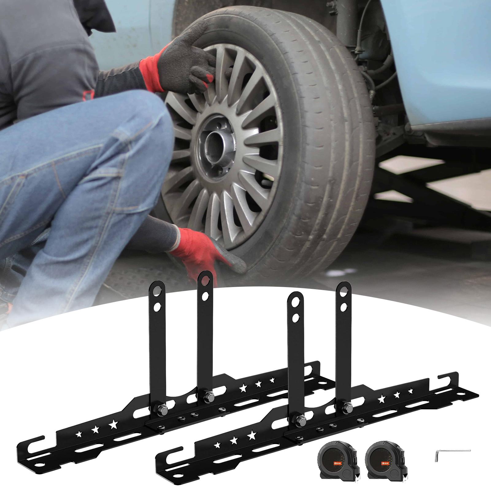 2個入り 車輪アライメントツール 2本の測定テープ付き 調整 - Wheel Alignment Machine のレビューと価格