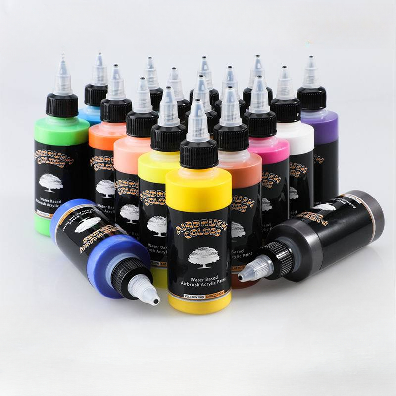 100 ミリリットル水性アクリル顔料 32 色多目的スプレー - Heat Gun Paint Strip のレビューと価格